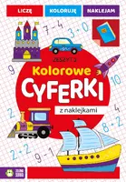 Okładka: Kolorowe cyferki z naklejkami. Zeszyt 2