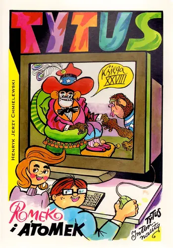 Okładka: Tytus internautą. Księga XXVIII