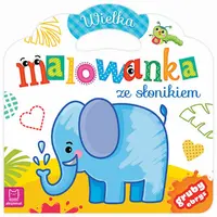 Okładka: Wielka malowanka ze słonikiem