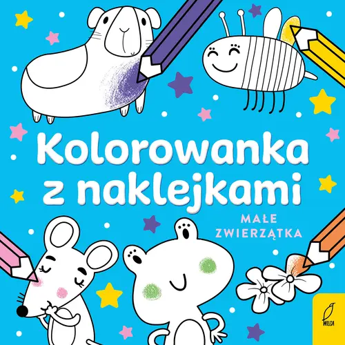 Okładka: Kolorowanka z naklejkami. Małe zwierzątka