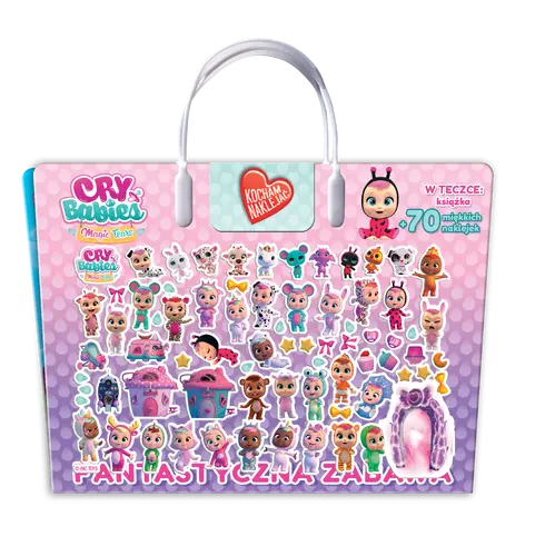 Okładka: Cry babies. Kocham naklejać cz. 1 Fantastyczna zabawa