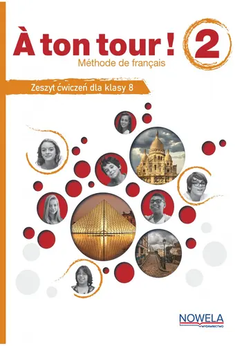 Okładka: A ton tour ! 2 ćwiczenia do języka francuskiego klasa 8, MEN