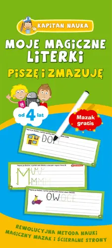 Okładka: Moje magiczne literki - Kapitan Nauka