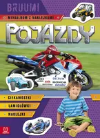 Okładka: Pojazdy. Bruum! Minialbum z naklejkami (fioletowe)