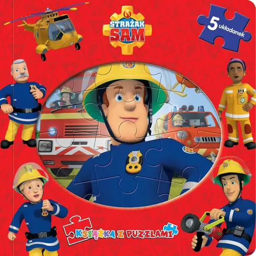 Okładka: Strażak Sam. Książka z puzzlami.