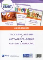 Okładka: Pewny start O dorosłości Tacy sami, ale inni Karty pracy / Aktywni społecznie Karty pracy / Aktywni zawodowo Karty pracy