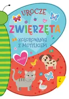 Okładka: Kolorowanka z motylkiem. Urocze zwierzęta