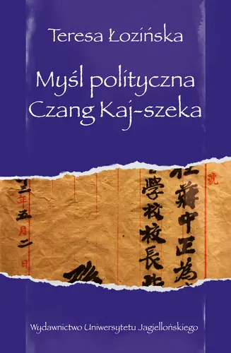 Okładka: Myśl polityczna Czang Kaj-szeka