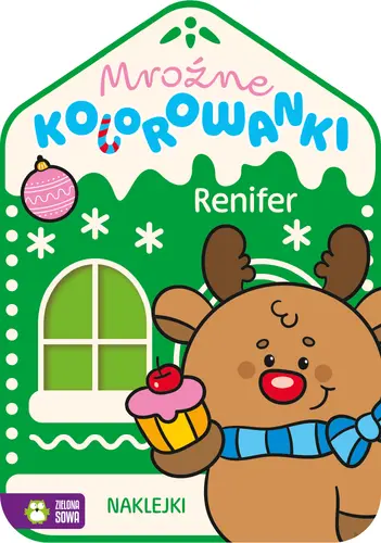 Okładka: Mroźne kolorowanki. Renifer