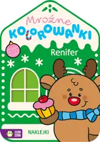 Okładka: Mroźne kolorowanki. Renifer