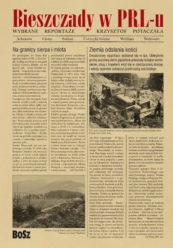 Okładka: Bieszczady w PRL-u. Wybrane reportaże