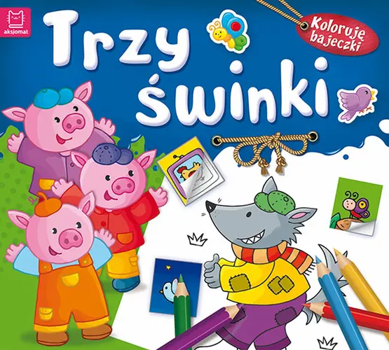 Okładka: Koloruję bajeczki. Trzy świnki