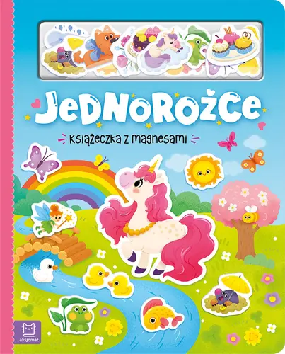 Okładka: Jednorożce. Książeczka z magnesami