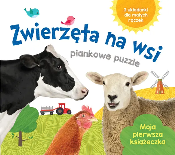 Okładka: Puzzlowe pianki. Zwierzęta na wsi