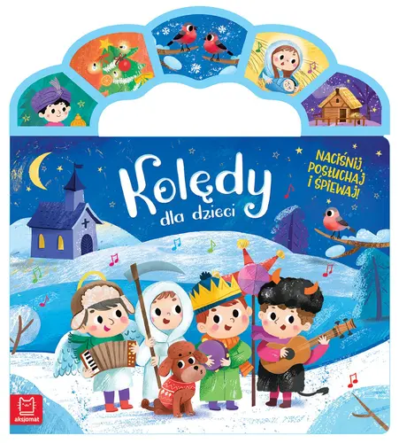 Okładka: Kolędy dla dzieci. Naciśnij, posłuchaj i śpiewaj!