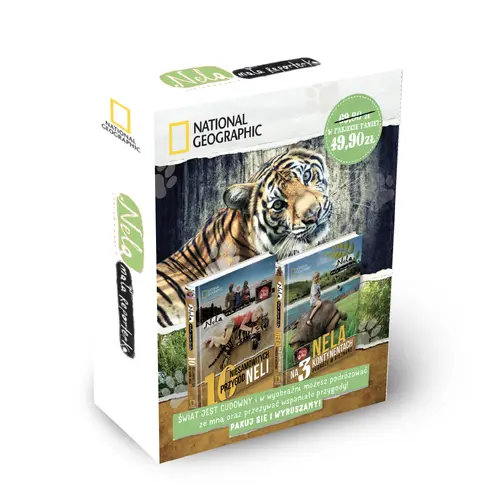 Okładka: Pakiet: 10 niesamowitych przygód Neli / Nela na 3 kontynentach. Podróże w nieznane