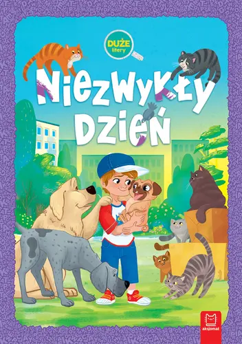 Okładka: Niezwykły dzień. Duże litery. Oprawa twarda