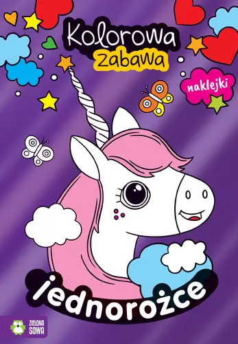 Okładka: Kolorowa zabawa. Jednorożce