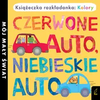Okładka: Książka rozkładanka. Czerwone auto, niebieskie auto
