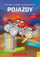 Okładka: Fantastyczne kolorowanki z kredkami. Pojazdy