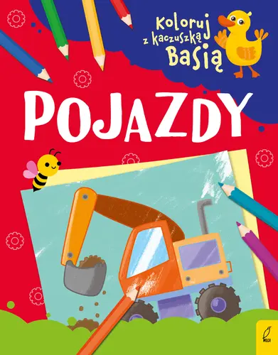 Okładka: Koloruj z kaczuszką Basią. Pojazdy
