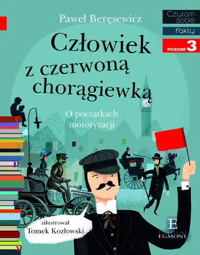 Okładka: Człowiek z czerwoną chorągiewką