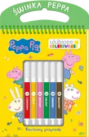 Okładka: Peppa Pig. Ulubione kolorowanki cz. 2 Kochamy przyrodę