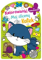 Okładka: Kolorowanka z wykrojnikiem. Mój śliczny kotek