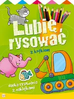 Okładka: Lubię rysować z kotkiem. Nauka rysownia z nalejkami.