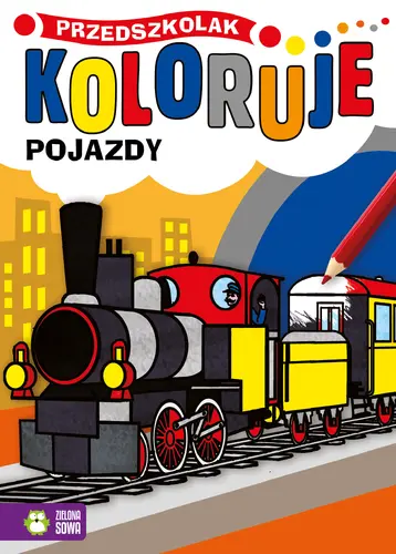 Okładka: Przedszkolak koloruje. Pojazdy