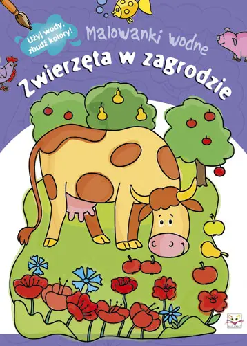 Okładka: Malowanki wodne- Zwierzęta w zagrodzie