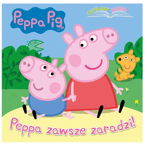 Okładka: Peppa Pig. Czytajmy razem. Peppa zawsze zaradzi!