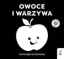 Okładka: Oko malucha. Harmonijki kontrastowe. Owoce i warzywa