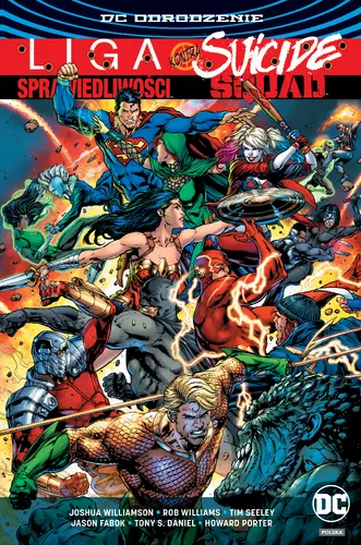 Okładka: Liga Sprawiedliwości kontra Suicide Squad