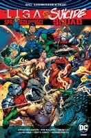 Okładka: Liga Sprawiedliwości kontra Suicide Squad