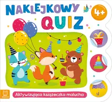 Okładka: Naklejkowy quiz 4+. Aktywizująca książeczka malucha
