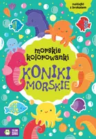 Okładka: Morskie kolorowanki. Koniki morskie