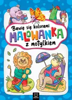 Okładka: Bawię się kolorami. Malowanka z motylkiem
