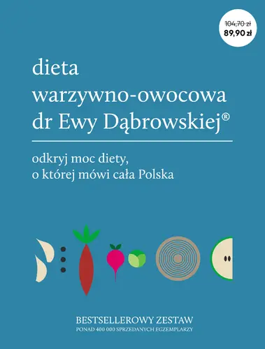 Okładka: Pakiet: Dieta warzywno-owocowa dr Ewy Dąbrowskiej®