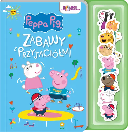 Okładka: Peppa Pig. Bajki z Magnesami. Zabawy z przyjaciółmi