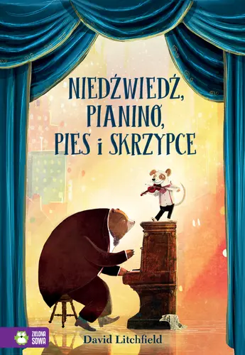 Okładka: Niedźwiedź, pianino, pies i skrzypce