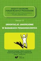 Okładka: Orientacje jakościowe w badaniach pedagogicznych