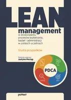 Okładka: Lean management w doskonaleniu procesów kształcenia, badań i administracji w polskich uczelniach