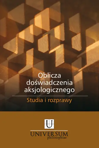 Okładka: Oblicza doświadczenia aksjologicznego