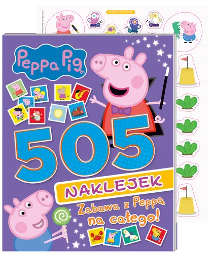 Okładka: Peppa Pig 505 naklejek cz. 2 Zabawa z Peppą na całego