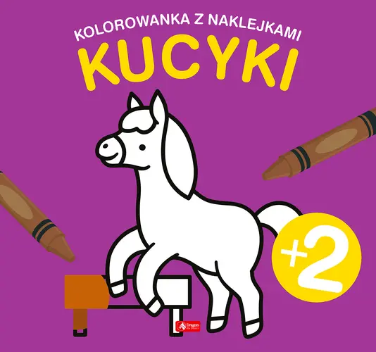 Okładka: Kucyki. Kolorowanka z naklejkami