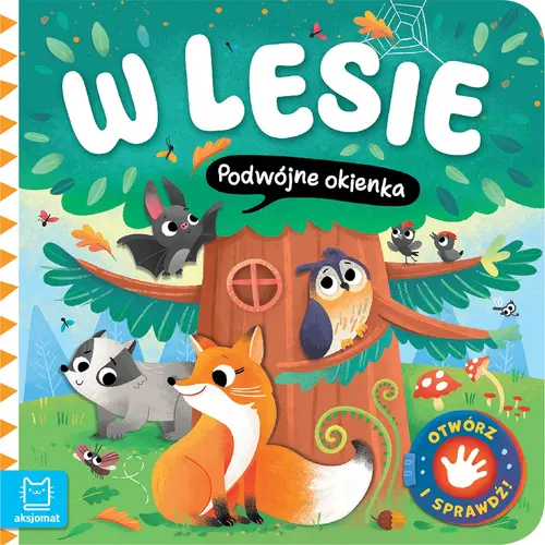 Okładka: W lesie. Podwójne okienka. Otwórz i sprawdź!