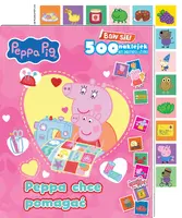 Okładka: Peppa Pig. Baw się! 500 naklejek. Peppa chce pomagać