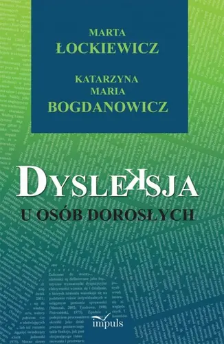 Okładka: Dysleksja u osób dorosłych