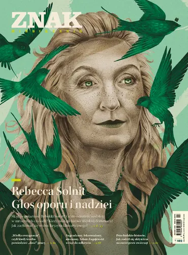 Okładka: Miesięcznik ZNAK 802 (03/2022) Rebecca Solnit. Głos oporu i nadziei